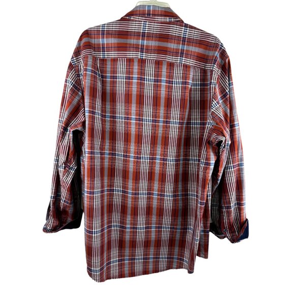 Tasso Elba Men's Plaid Shirt Size: 17-17 1/2 - Picture 4 of 4